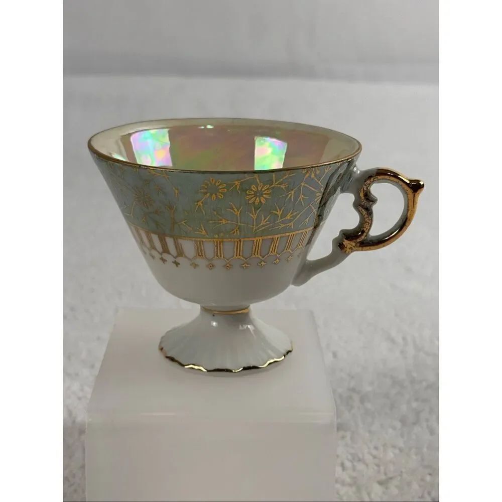 Vintage Napcoware Lusterware Iridescent FootedTeacup C-7215